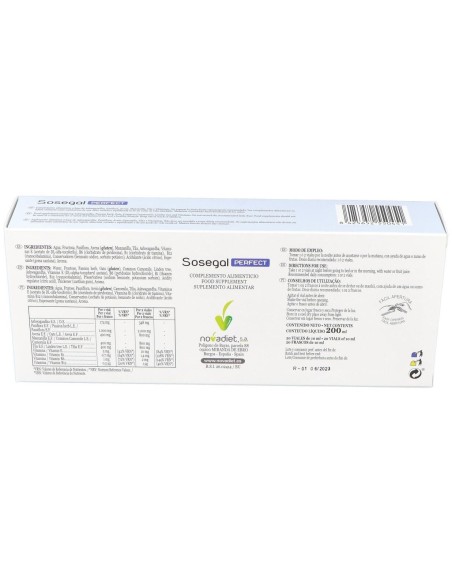 Sosegal Perfect 20Viales de Novadiet