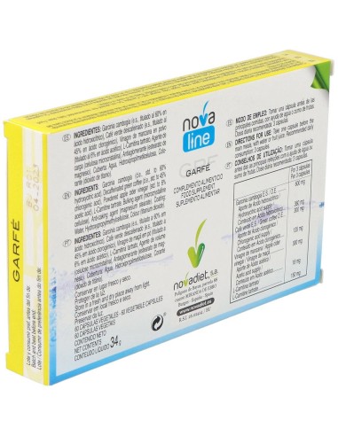 Garfe Envase de 60 cápsulas vegetales. de Novadiet