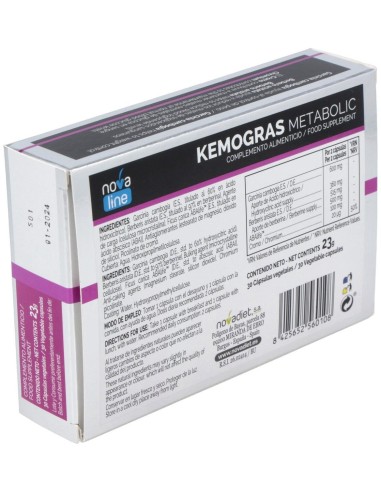 Kemogras Metabolic 30Cap. de Novadiet