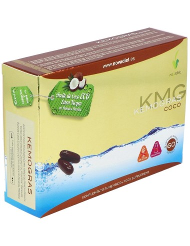 Kemogras Coco Envase de 60 cápsulas blandas. de Novadiet