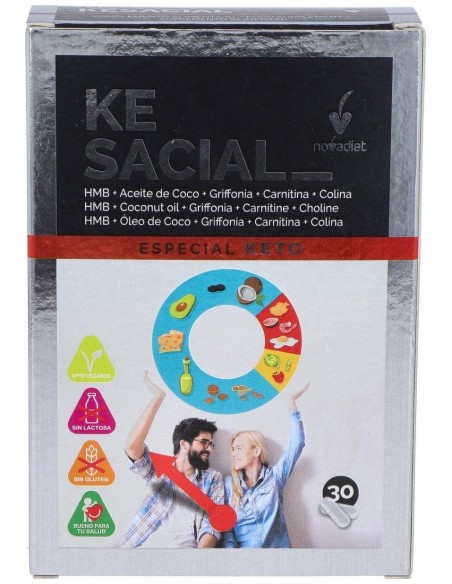 Kesacial Envase de 30 cápsulas vegetales. de Novadiet