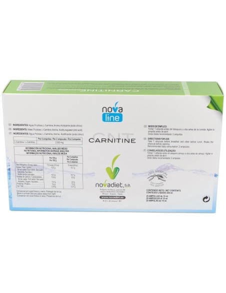 L-Carnitina 20Viales de Novadiet