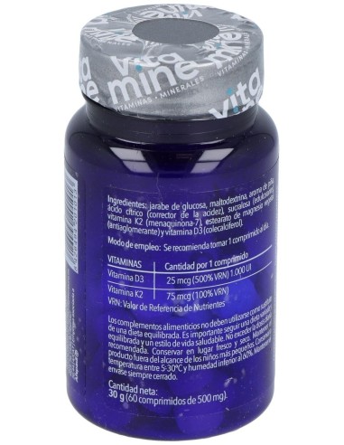 Vitamine Vitamina D3 + K2 60Comp. Mast. de Herbora