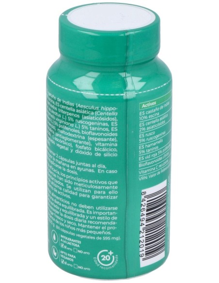 Opticir Castaño-Centella-Ruscus-Vid-Hamameli 60Cap de Herbora