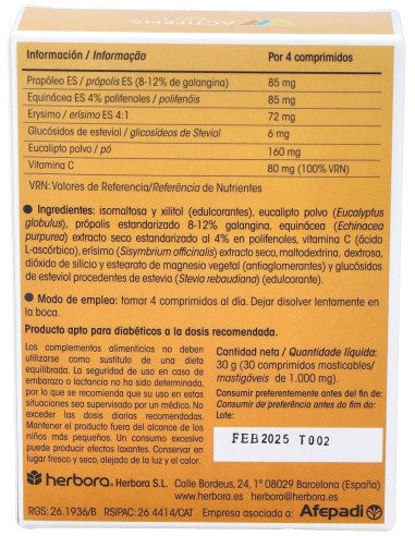 Actifens Propolactiv Plus 30Comp. de Herbora