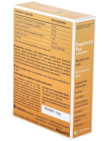 Propolactiv Plus Comprimidos de Herbora