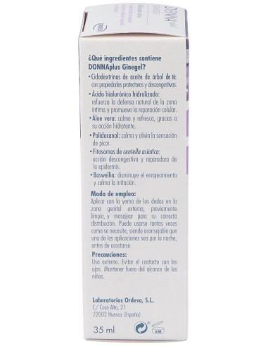 Donnaplus Ginegel 35Ml. de Donnaplus