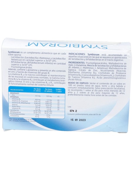 Symbioram 12Sbrs. 2,5Gr. de Ordesa Complementos