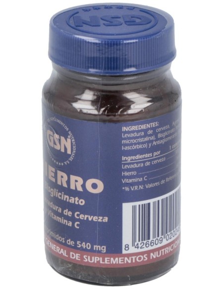 Hierro - C 60 Comprimidos de GSN