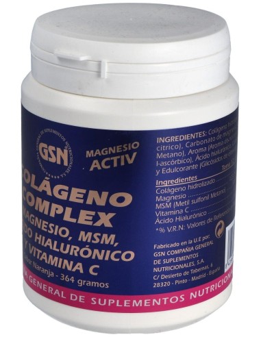 Colageno Complex 364Gr. Sabor Naranja de Gsn