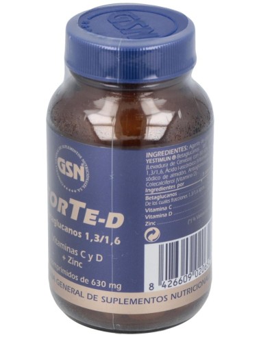 Inmuno Glucanos Forte D 90 Comprimidos de GSN