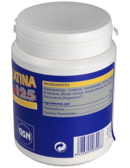 Gsn Creatina-125 (125Gr.Creat.+375 Carbohid.) 500G de Gsn