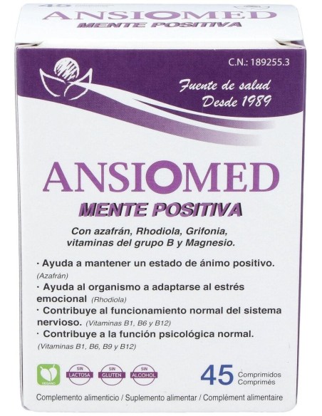 Ansiomed Mente Positiva 45 Comprimidos Bioserum