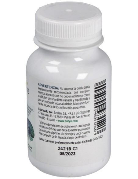 Melatonina  Melisa+Pasiflora+Tila 650Mg Cáps.60U de Sotya