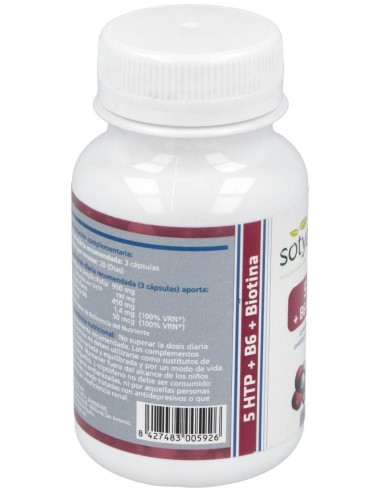Triptofano 5-Htp 60Cap. de Sotya