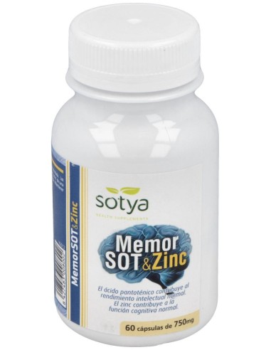 Memor Sot + Zinc 750Mg Caps 60U de Sotya