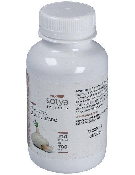 Ajo Macerado 700Mg Perlas 220U de Sotya
