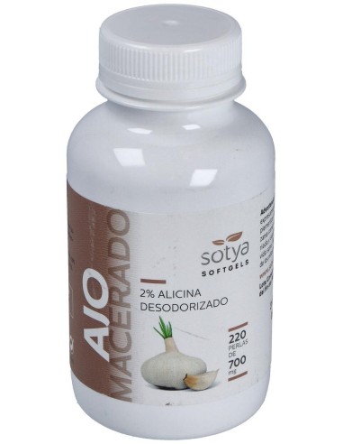 Ajo Macerado 700Mg Perlas 220U de Sotya