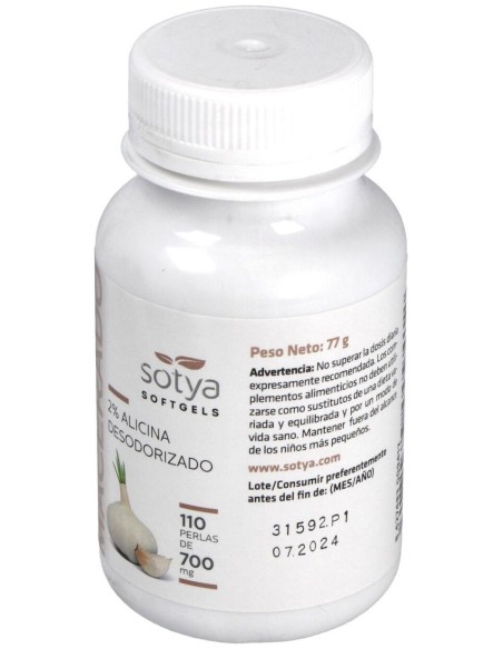 Ajo Macerado 700Mg Perlas 110U de Sotya