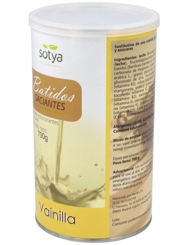 Batidos Saciantes 700G Polvo Sabor Vainilla de Sotya
