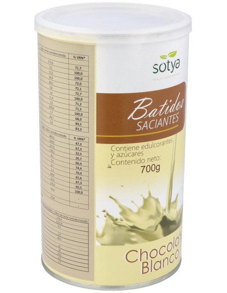 Batido Saciante Chocolate Blanco 700Gr. de Sotya