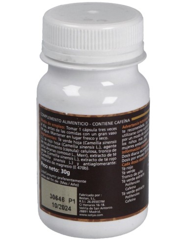 Te Verde + Te Rojo + Piña 60Cap. de Sotya