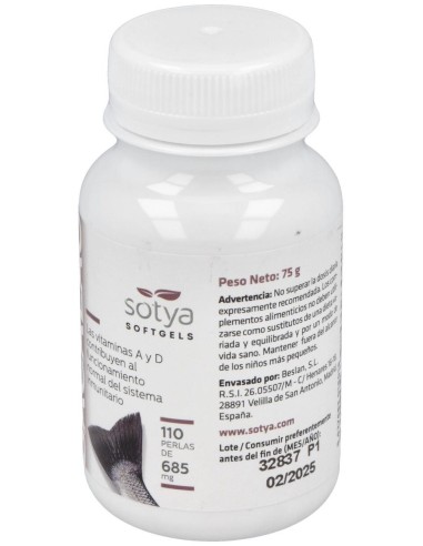 Higado De Bacalao 110Perlas de Sotya