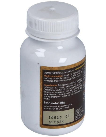 Valeriana Y Pasiflora 450Mg. 90Cap. de Sotya