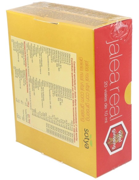Jalea Real Vital Con Ginseng 10Ml Viales Vidrio 20U  de Sotya