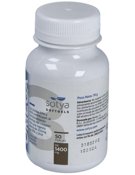 Aceite De Pescado Omega 3  1400Mg Perlas 50U de Sotya