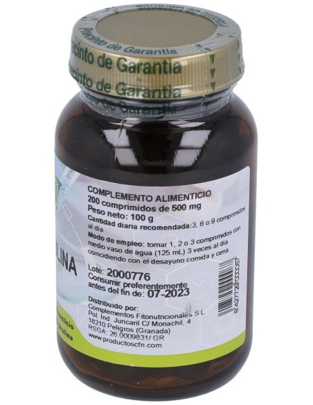 Espirulina 400 Mg 200 Comp. de Cfn