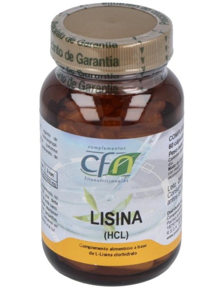 Lisina 500Mg. 60Cap. de Cfn