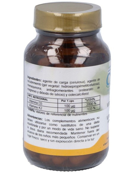 Vitamina D3+K2 60Cap. de Cfn