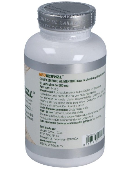 Neonervial 60Cap. de Ozolife Biocosmetica Y Nutricion