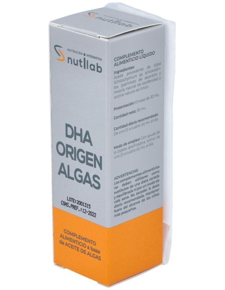 Dha Origen Algas 30Ml. de Nutilab