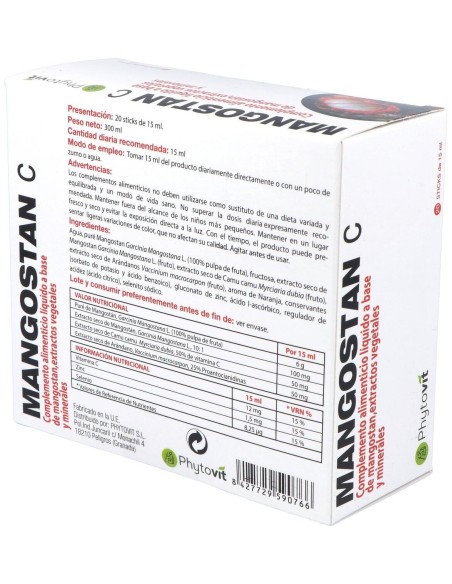 Mangostan 20 Viales de Phytovit