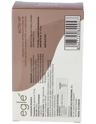 Activ Hp 60Cap. de Egle