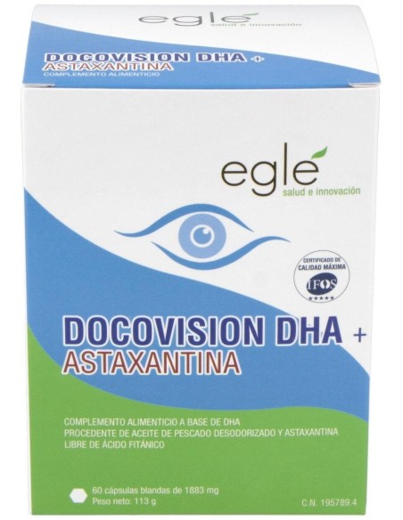 Docovision Dha + Astaxantina 60Cap. de Egle
