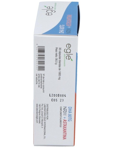 Npd1 Dha 80 Tg Astaxantina 30 Perlas de Egle