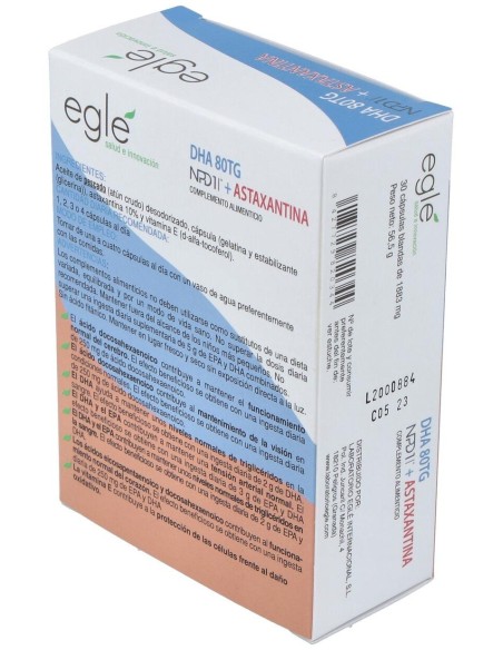 Npd1 Dha 80 Tg Astaxantina 30 Perlas de Egle