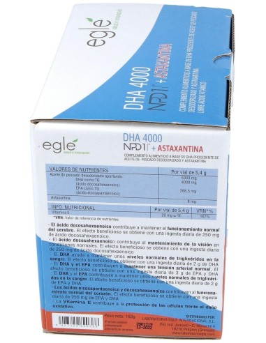 Dha Astaxantina 4000 Npd1 30X5 Ml de Egle