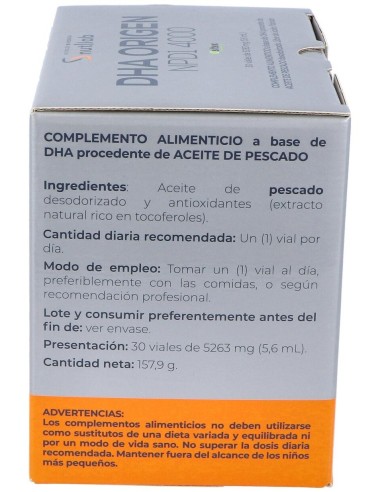 Dha Origen Npd1 4000 30Viales de Nutilab