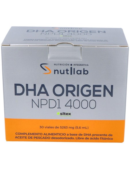 Dha Origen Npd1 4000 30Viales de Nutilab