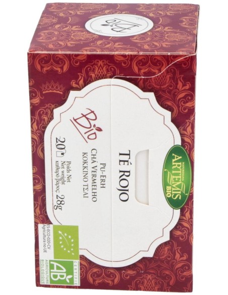 Te Puerh Rojo Infusion 20Bolsitas. Bio de Artemis Bio