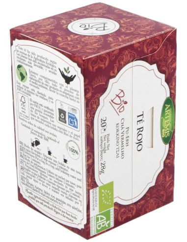 Te Puerh Rojo Infusion 20Bolsitas. Bio de Artemis Bio