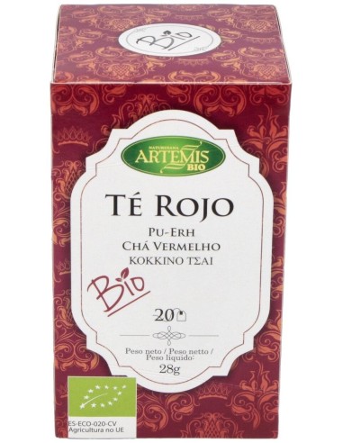Té Rojo Pu Erh Bio 28 g  de Artemis Bio