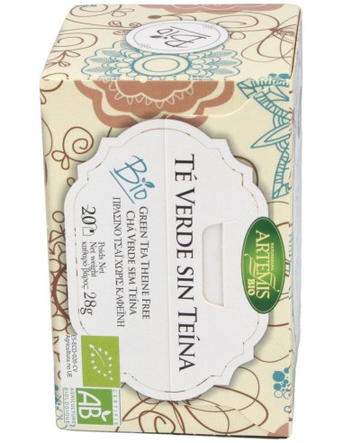 Té Verde Sin Teína Bio 28 g  de Artemis Bio