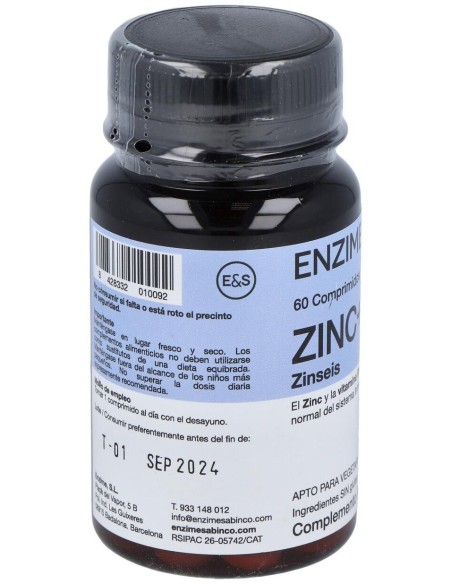 Zinseis 60Comp de Enzime - Sabinco