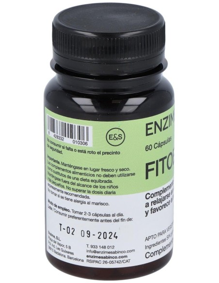 Fitobin Sedante 60Cap de Enzime - Sabinco