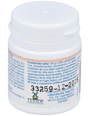 Tegorsal Nº 18 (20 G) Comprimidos de Tegor